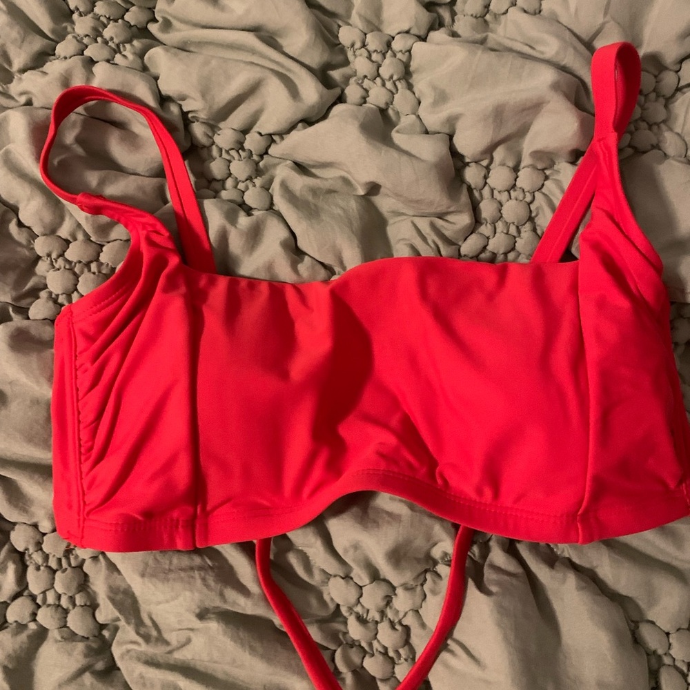 Wild Fable Bright Orange Bikini Top bandeau